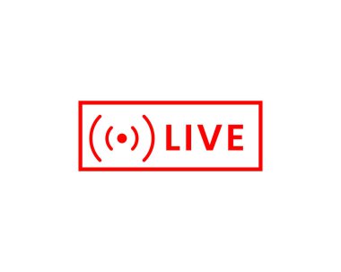 Canlı yayın, Livestream veya çevrimiçi yayın. TV için şablon, çevrimiçi kanal, canlı flaş haber, sosyal medya
