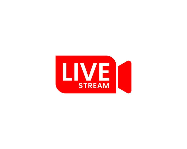 Icône Streaming Direct Live Live Stream Signe — Image vectorielle