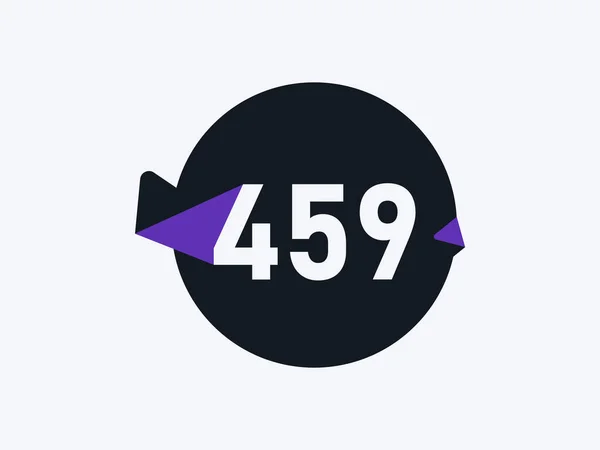 Number 459 Logo Icon Design Vector Image — 图库矢量图片