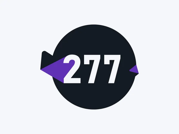 Number 277 Logo Icon Design Vector Image — Stockvector