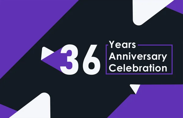 Years Anniversary Celebration Modern Banner Template Design — Stock Vector
