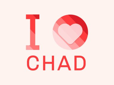 Chad 'i kalp şeklinde taşıyıcı ile seviyorum.