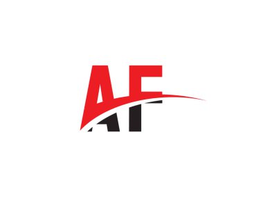 AF Harf İlk Logo Tasarımı Şablonu