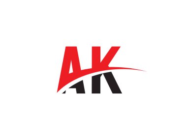 AK Harfi İlk Logo Tasarımı Şablonu