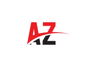 AZ Harf İlk Logo Tasarımı Şablonu