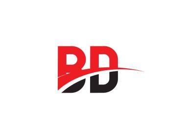 BD Harf İlk Logo Tasarımı Şablonu