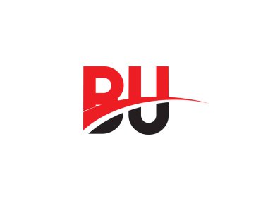 BU Harf İlk Logo Tasarımı Şablonu