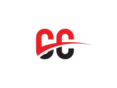 CC Harf İlk Logo Tasarımı Şablonu