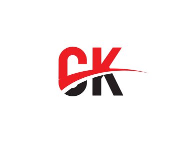 CK Harfi İlk Logo Tasarımı Şablonu