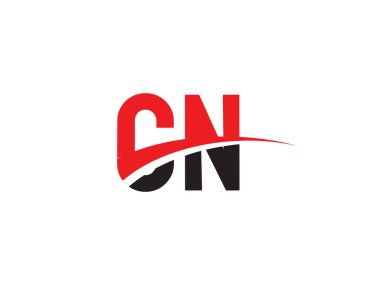 CN Harf İlk Logo Tasarımı Şablonu