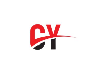 CY Harf İlk Logo Tasarımı Şablonu
