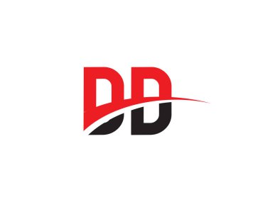 DD Harfi İlk Logo Tasarımı Şablonu