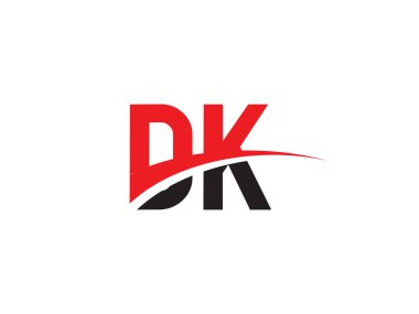 DK Harf İlk Logo Tasarımı Şablonu