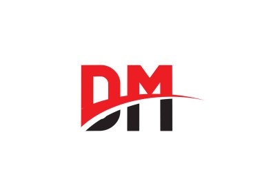 DM Harf İlk Logo Tasarım Şablonu