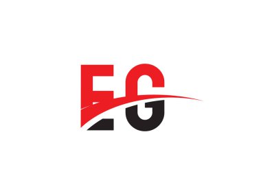 EG Harf İlk Logo Tasarımı Şablonu