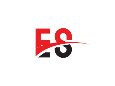 ES Harf İlk Logo Tasarım Şablonu