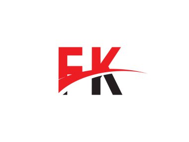 FK Harf İlk Logo Tasarım Şablonu