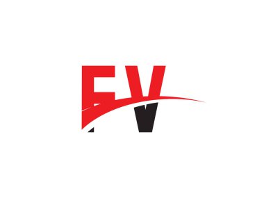 FV Harf İlk Logo Tasarım Şablonu