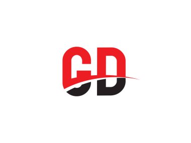 GD Harf İlk Logo Tasarımı Şablonu
