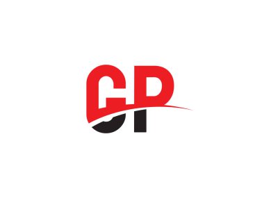 GP Harf İlk Logo Tasarımı Şablonu