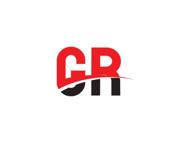 GR Harf İlk Logo Tasarım Şablonu