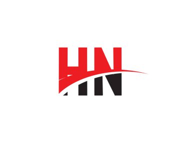 HN Harf İlk Logo Tasarımı Şablonu