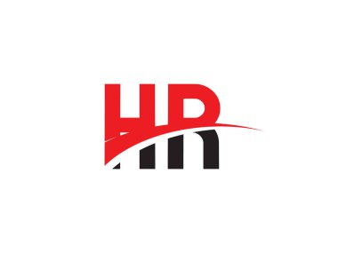 HR Harf İlk Logo Tasarım Şablonu