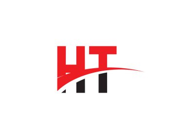 HT Harf İlk Logo Tasarım Şablonu