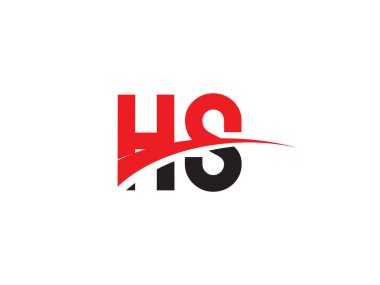 HS Harf İlk Logo Tasarım Şablonu