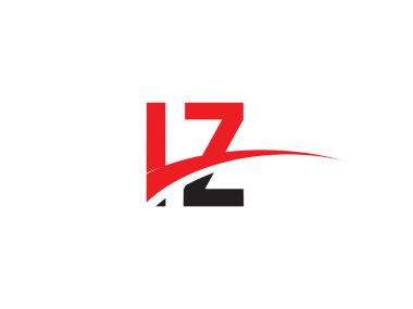 IZ Harf İlk Logo Tasarım Şablonu