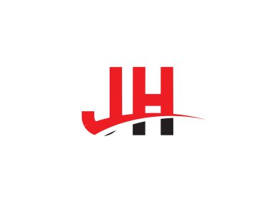 JH Harf İlk Logo Tasarımı Şablonu