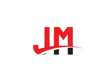 JM Harf İlk Logo Tasarım Şablonu