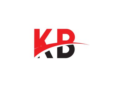 KB Harf İlk Logo Tasarımı Şablonu
