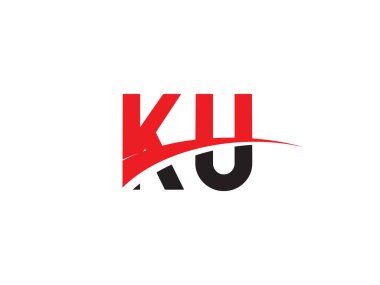 KU Harf İlk Logo Tasarımı Şablonu