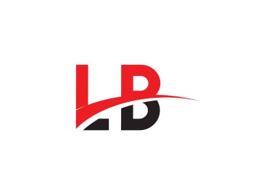 LB Harf İlk Logo Tasarım Şablonu