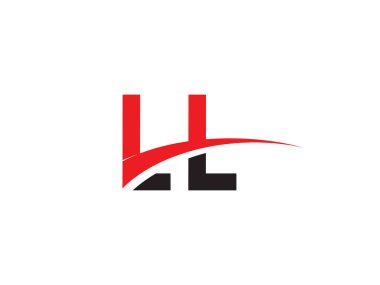 LL Harf İlk Logo Tasarımı Şablonu