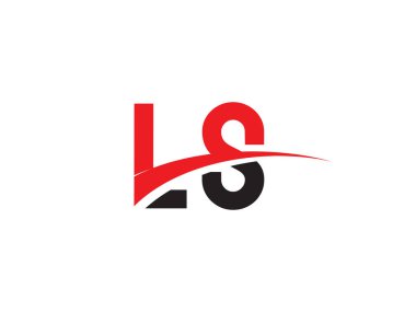 LS Harf İlk Logo Tasarımı Şablonu