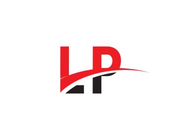 LP Harf İlk Logo Tasarımı Şablonu