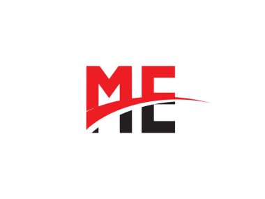 ME Harfi İlk Logo Tasarımı Şablonu