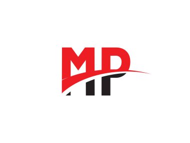 MP Harfi İlk Logo Tasarımı Şablonu
