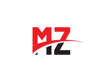 MZ Harf İlk Logo Tasarım Şablonu