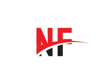 NF Harf İlk Logo Tasarımı Şablonu