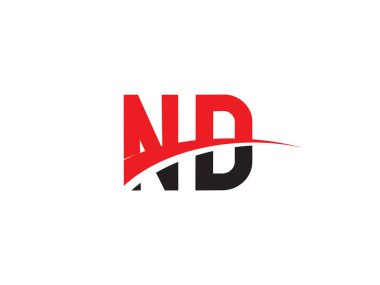ND Harf İlk Logo Tasarımı Şablonu