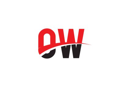 OW Harf İlk Logo Tasarım Şablonu