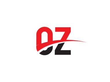 OZ Harf İlk Logo Tasarım Şablonu