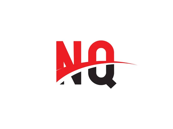 Nq字母初始标志设计模板 — 图库矢量图片