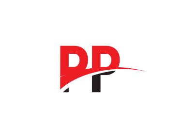 PP Harf İlk Logo Tasarım Şablonu