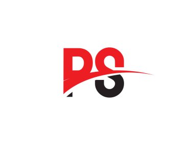 PS Harfi İlk Logo Tasarımı Şablonu