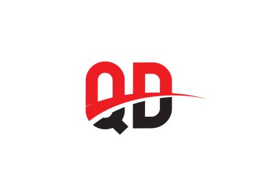 QD Harf İlk Logo Tasarımı Şablonu