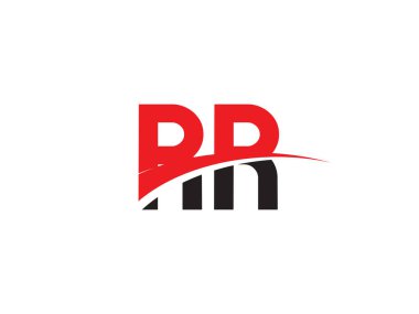 RR Harfi Harfi İlk Logo Tasarımı Şablonu